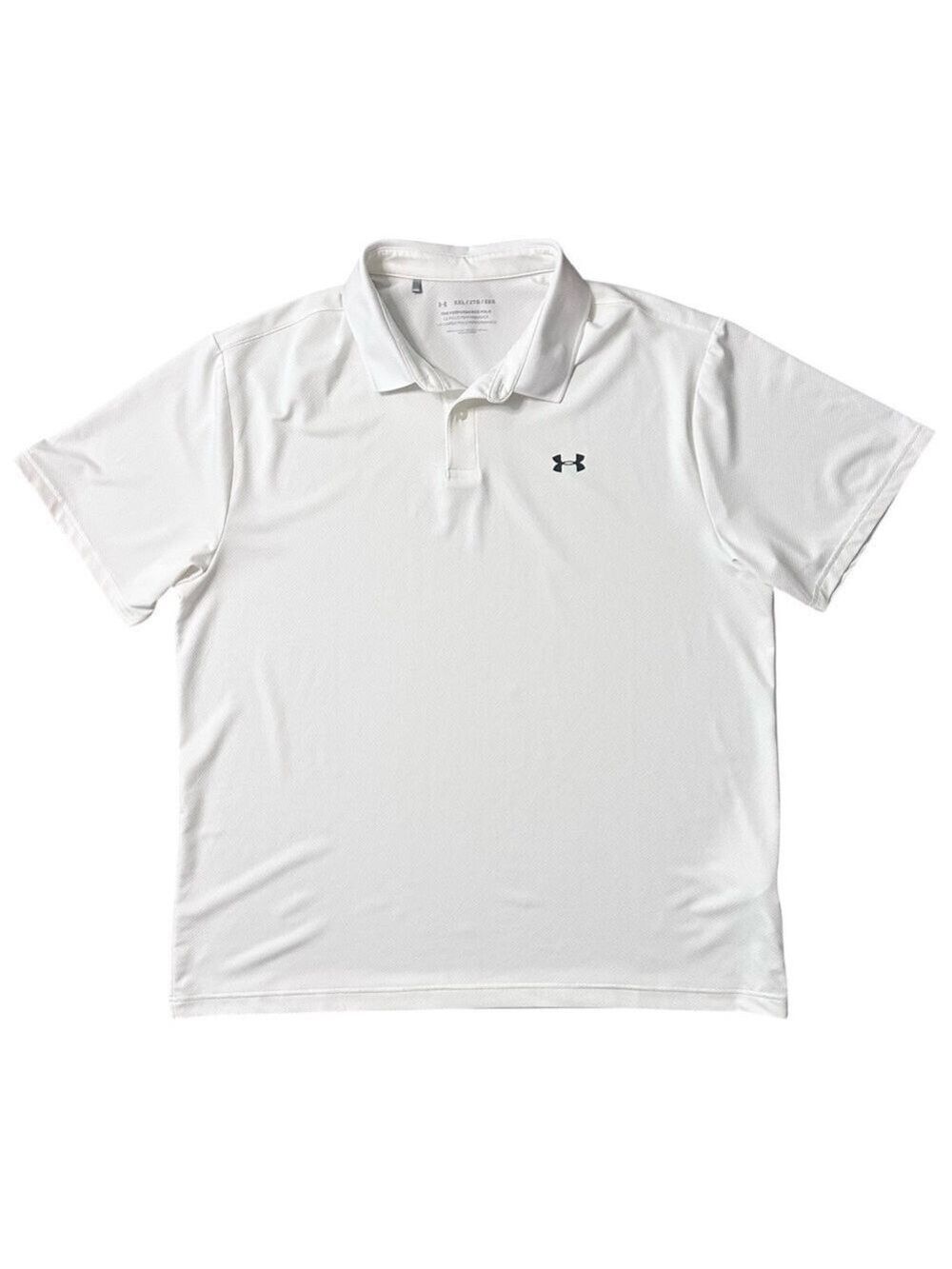 Under Armour White Performance Classic Polo Short Sleeve Shirt Size XXL